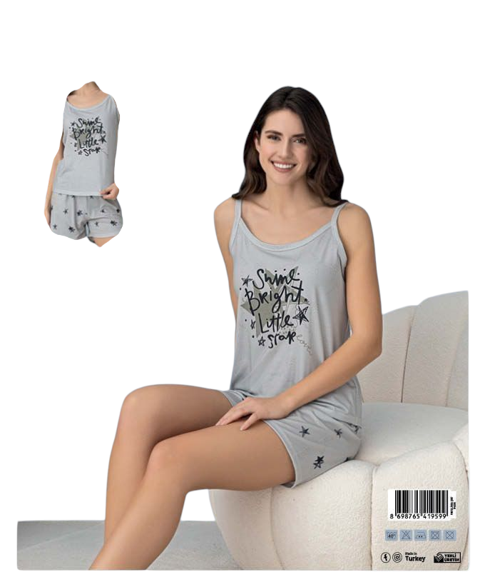 pyjamas gris
